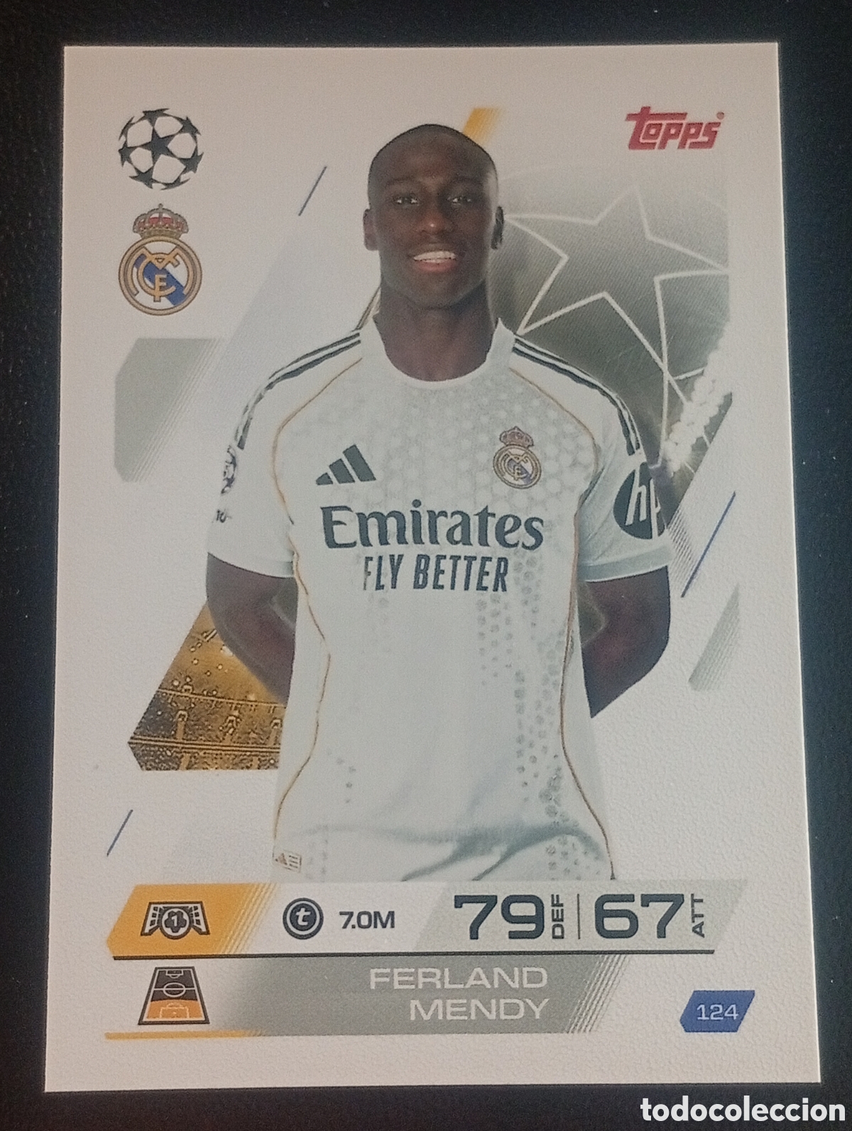 Cromos de f&uacute;tbol: 124 MENDY REAL MADRID TOPPS MATCH ATTAX 2025 2026 25 26 CROMO PANINI