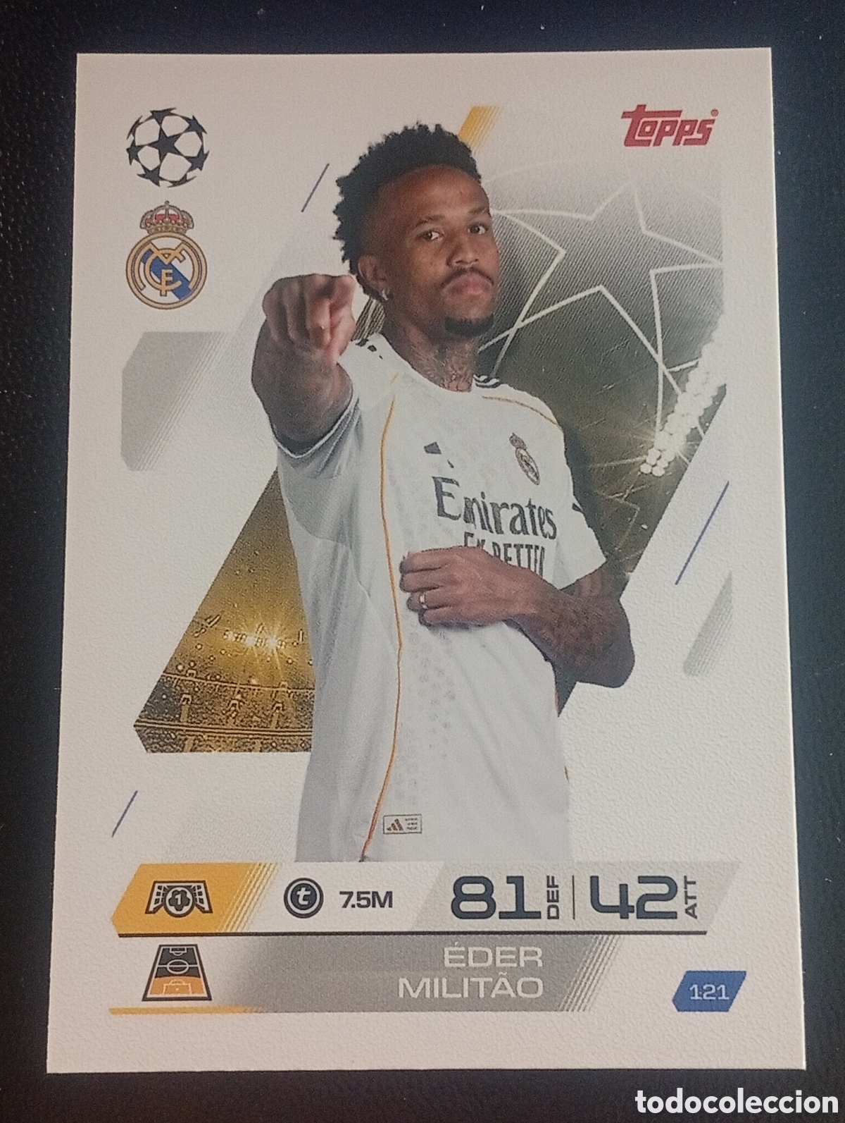 Cromos de F&uacute;tbol: 121 MILITAO REAL MADRID TOPPS MATCH ATTAX 2025 2026 25 26 CROMO PANINI