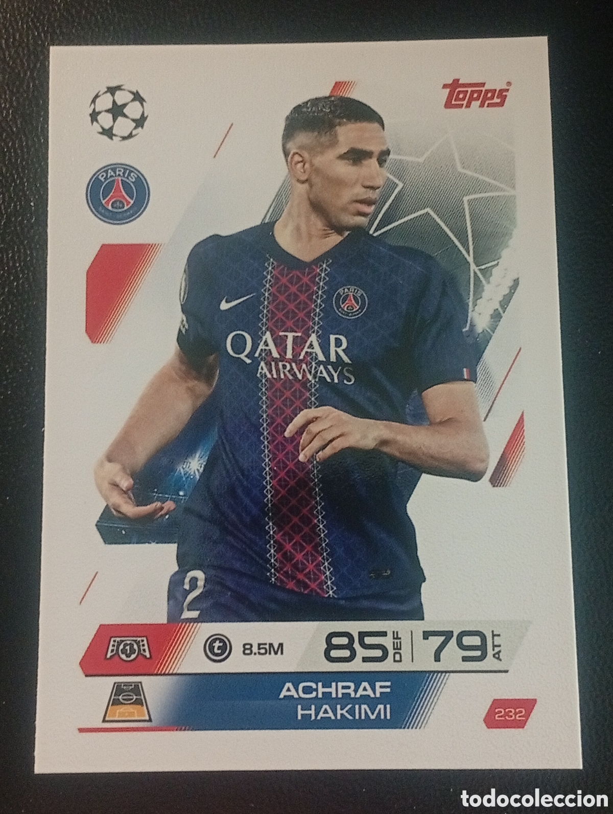 Fu&szlig;ball-Sticker: 232 HAKIMI PSG MARRUECOS TOPPS MATCH ATTAX 2025 2026 25 26 CROMO PANINI