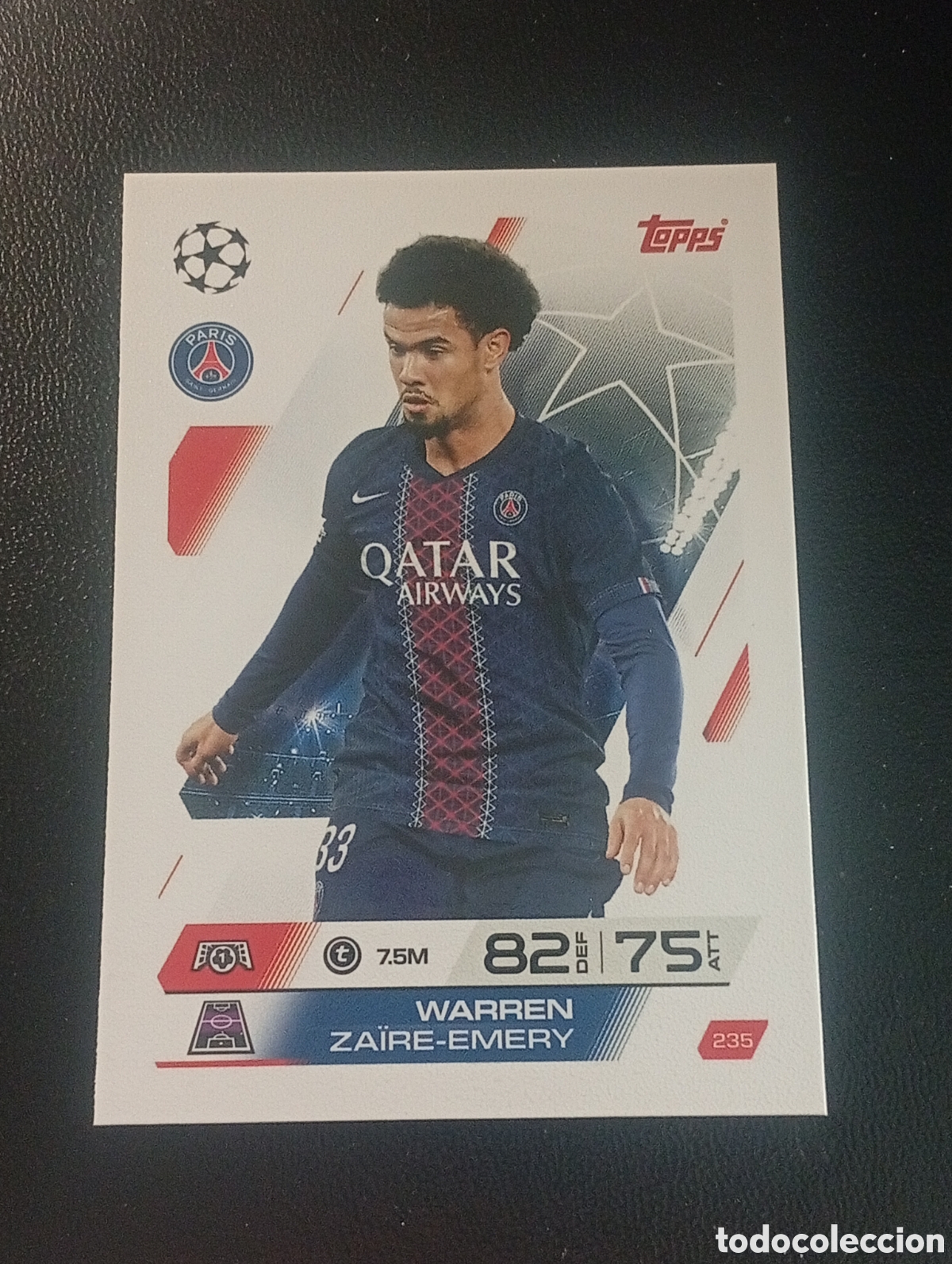 Figurine di Calcio: 235 ZAIRE EMERY PSG TOPPS MATCH ATTAX 2025 2026 25 26 CROMO PANINI