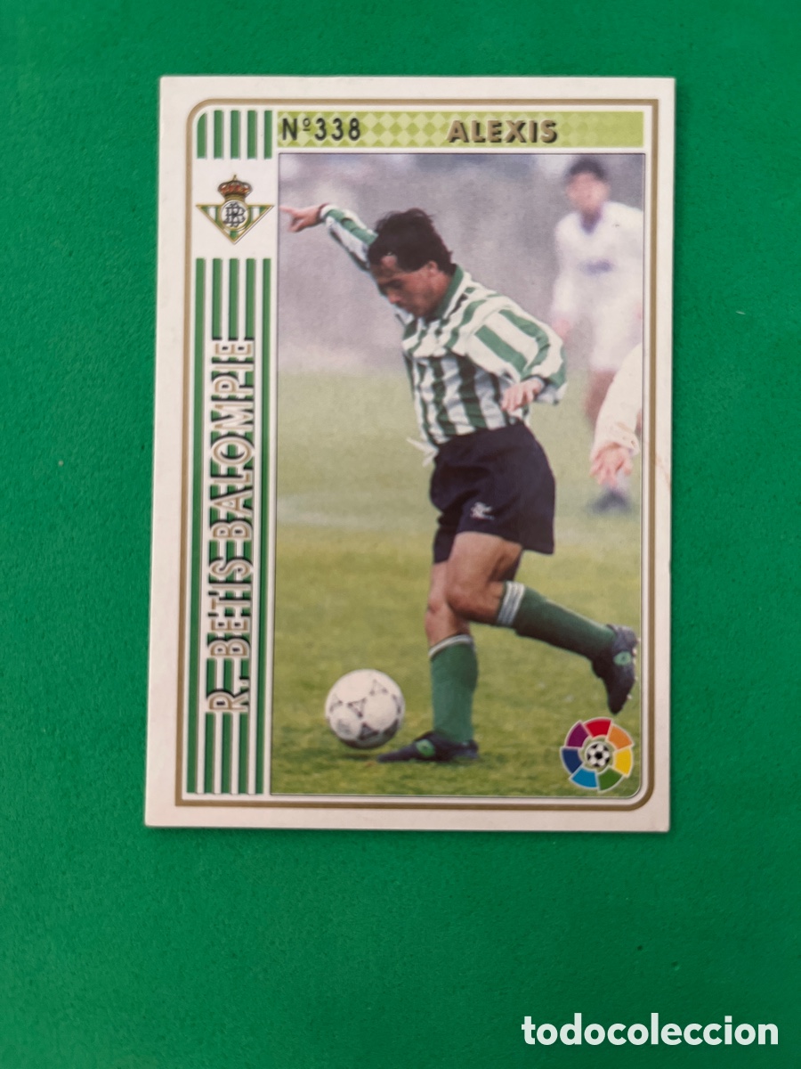 Cromos de f&uacute;tbol: ALEXIS 338 REAL BETIS LAS FICHAS DE LA LIGA 1994 1995 MUNDICROM 94 95 MC CARD