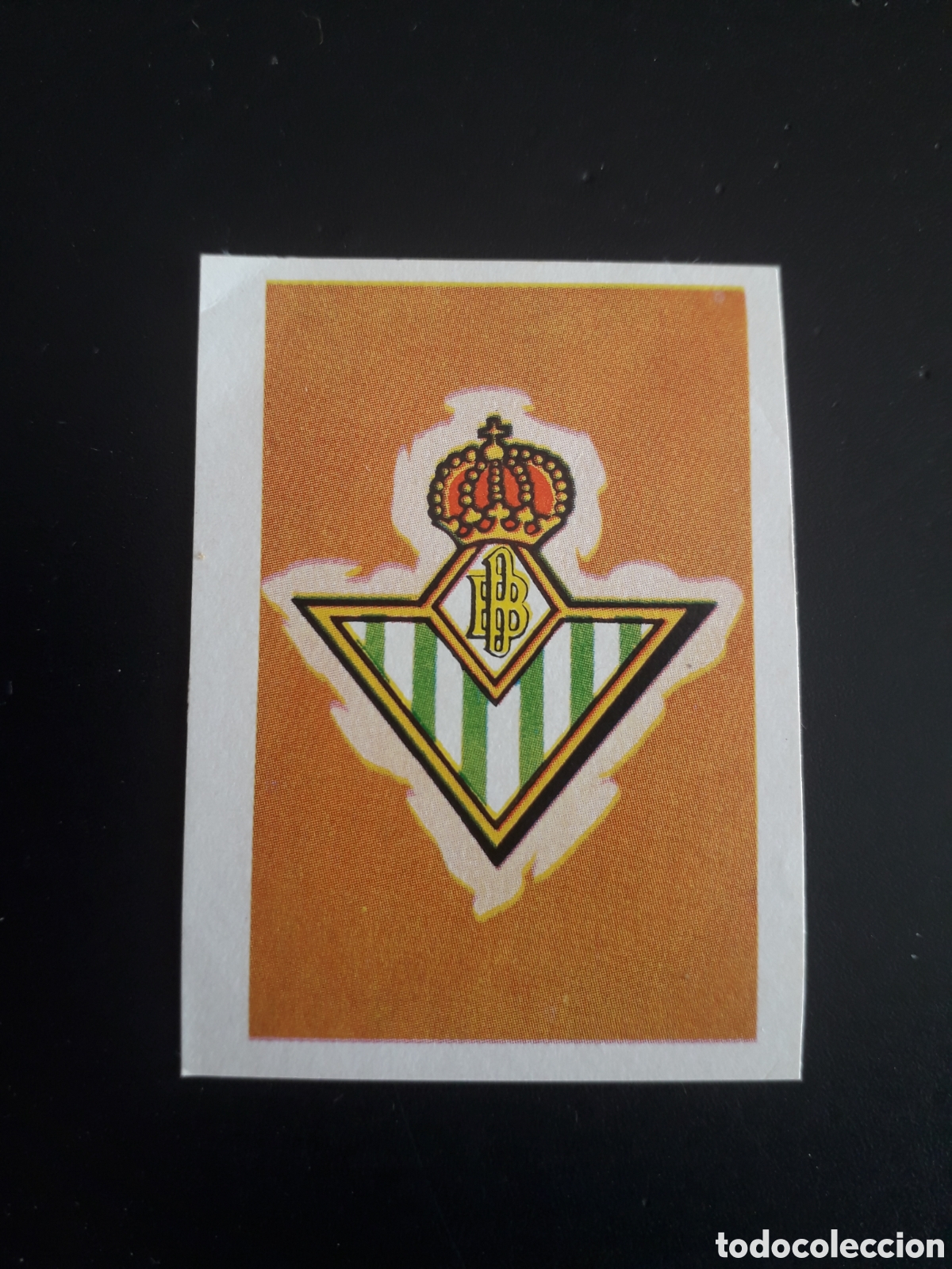 Cromos de f&uacute;tbol: ESCUDO BETIS N&deg; 181 RUIZ ROMERO 1972-1973. 72-73 DESPEGADO PEDIDO M&Iacute;NIMO 3&euro;