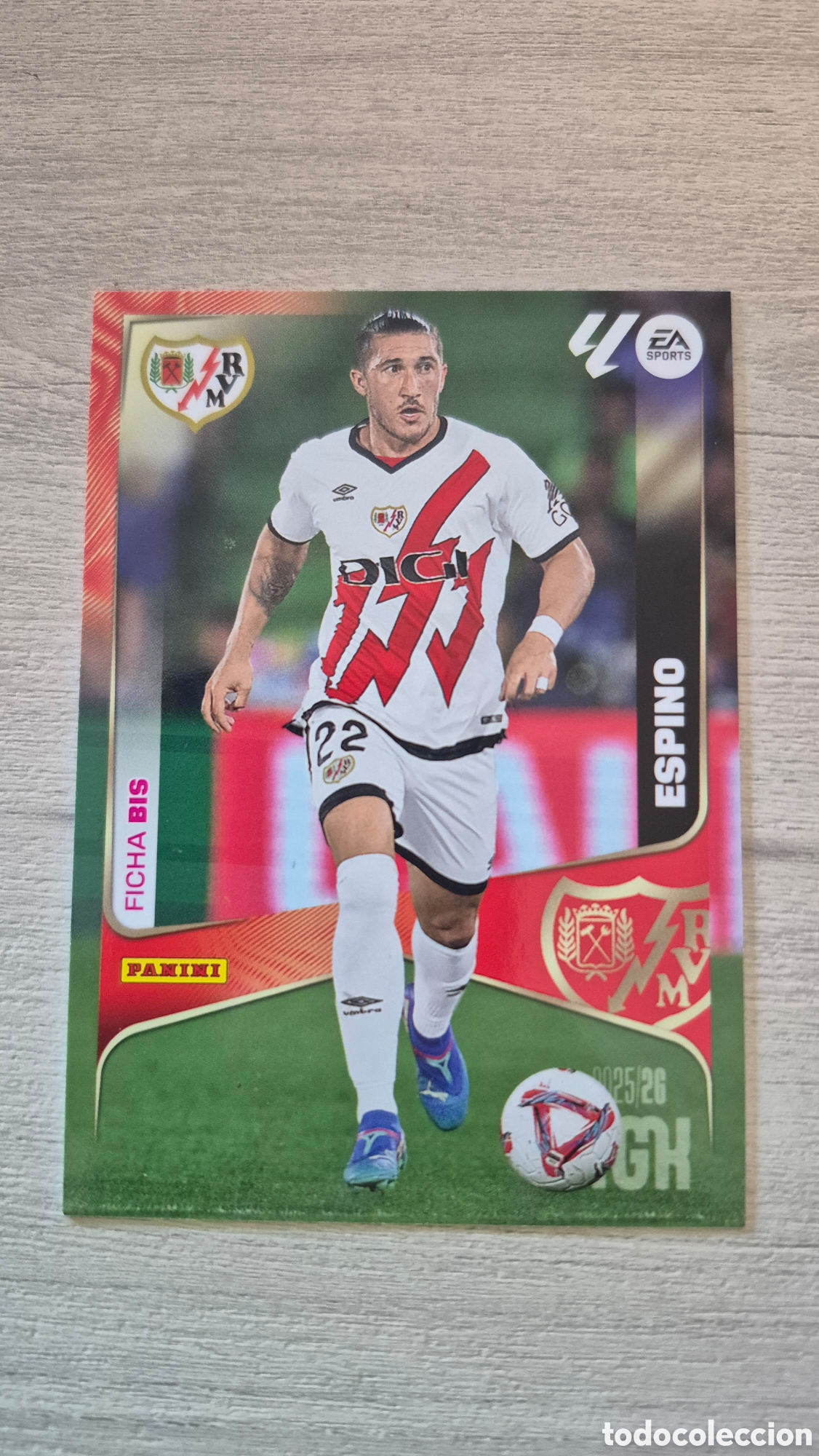 Cromos de Futebol: N&deg;295Bis Rayo Vallecano Espino Megacracks 25/26