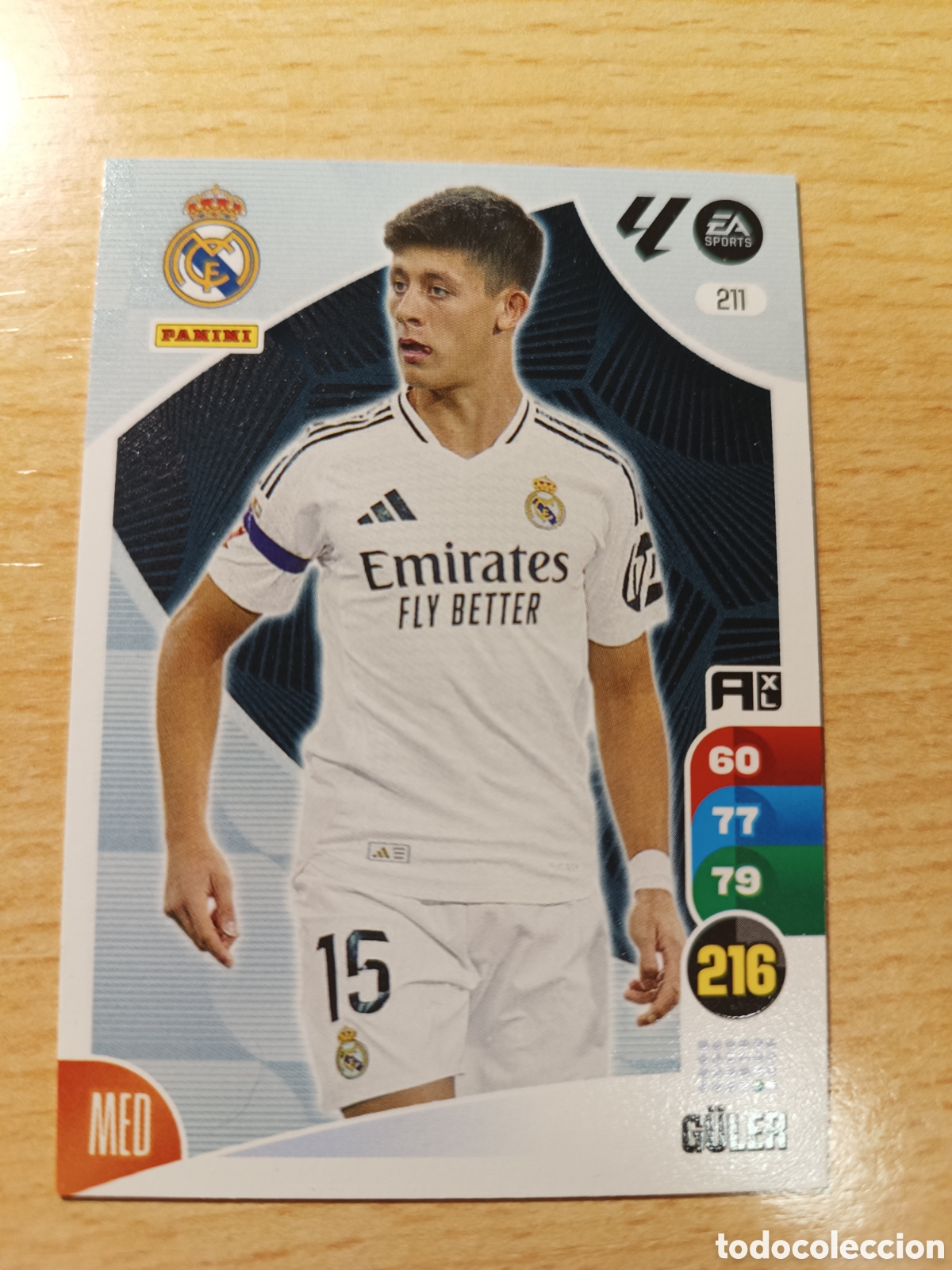 Cromos de F&uacute;tbol: 211 ARDA GULER REAL MADRID ADRENALYN 2024 2025 PANINI 24 25