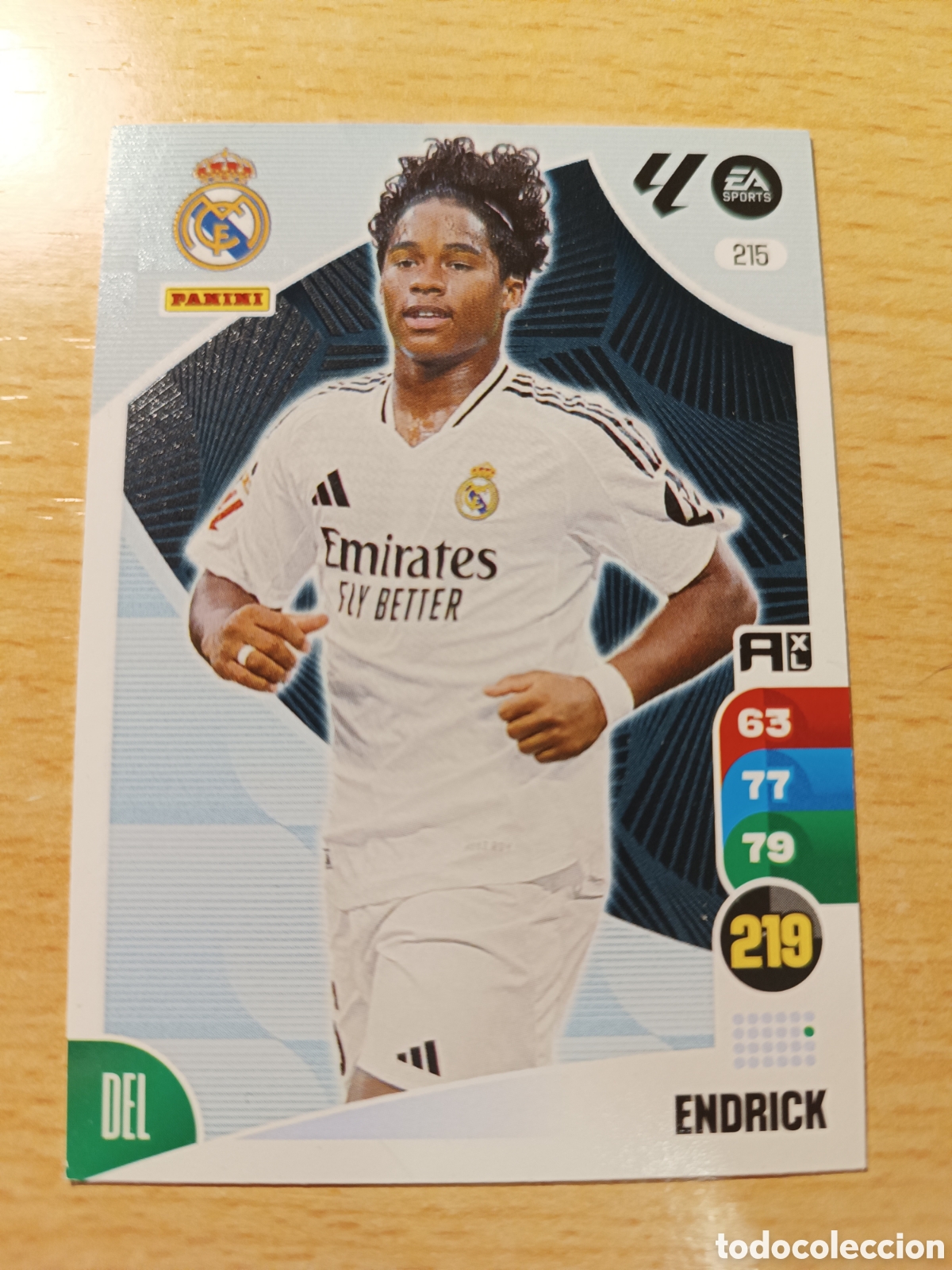 Cromos de F&uacute;tbol: 215 ENDRICK REAL MADRID ADRENALYN 2024 2025 PANINI 24 25