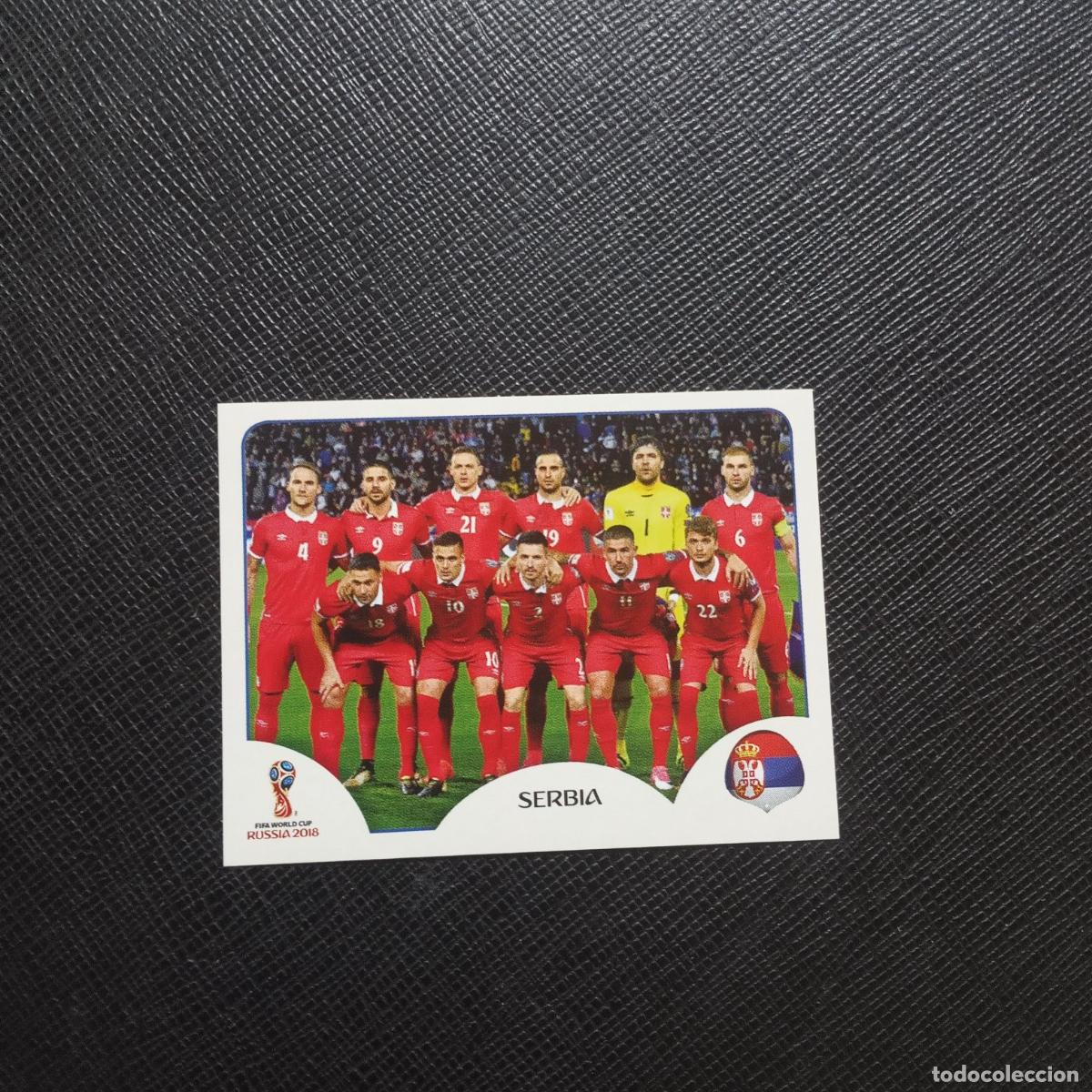 Cromos de f&uacute;tbol: 413 ALINEACION SERBIA PANINI WORLD MUNDIAL RUSSIA RUSIA 2018 FUTBOL 18 - SIN PEGAR - CJ1