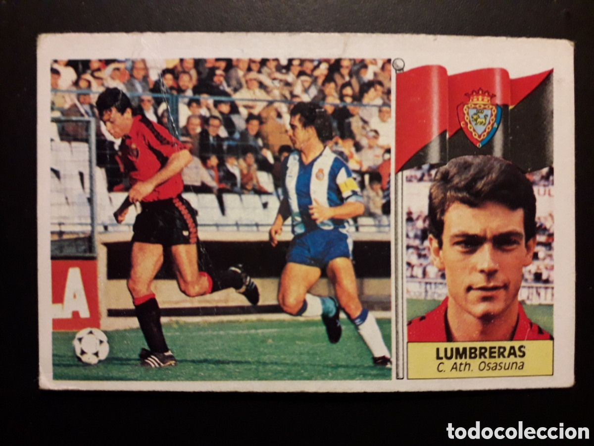 Cromos de F&uacute;tbol: LUMBRERAS OSASUNA ED ESTE 1986-1987 86-87 DESPEGADO, PEDIDO M&Iacute;NIMO 3&euro;