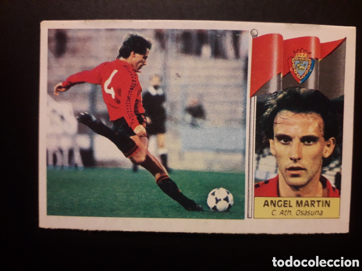 Cromos de F&uacute;tbol: &Aacute;NGEL MART&Iacute;N OSASUNA ED ESTE 1986-1987 86-87 DESPEGADO, PEDIDO M&Iacute;NIMO 3&euro;.