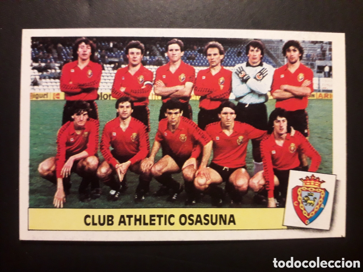 Cromos de F&uacute;tbol: ALINEACI&Oacute;N OSASUNA ED ESTE 1986-1987 86-87 DESPEGADO, PEDIDO M&Iacute;NIMO 3&euro;