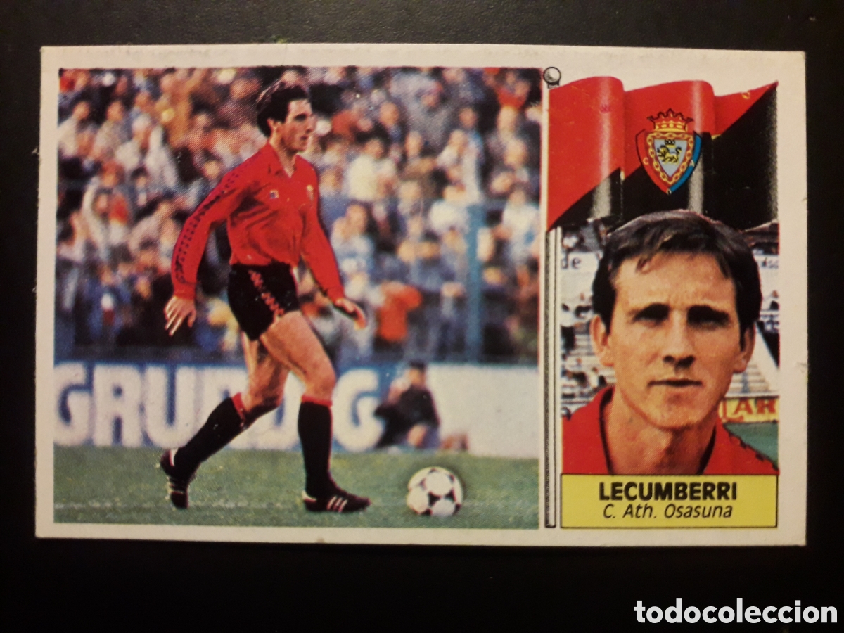 Cromos de F&uacute;tbol: LECUMBERRI OSASUNA ED ESTE 1986-1987 86-87 DESPEGADO, PEDIDO M&Iacute;NIMO 3&euro;