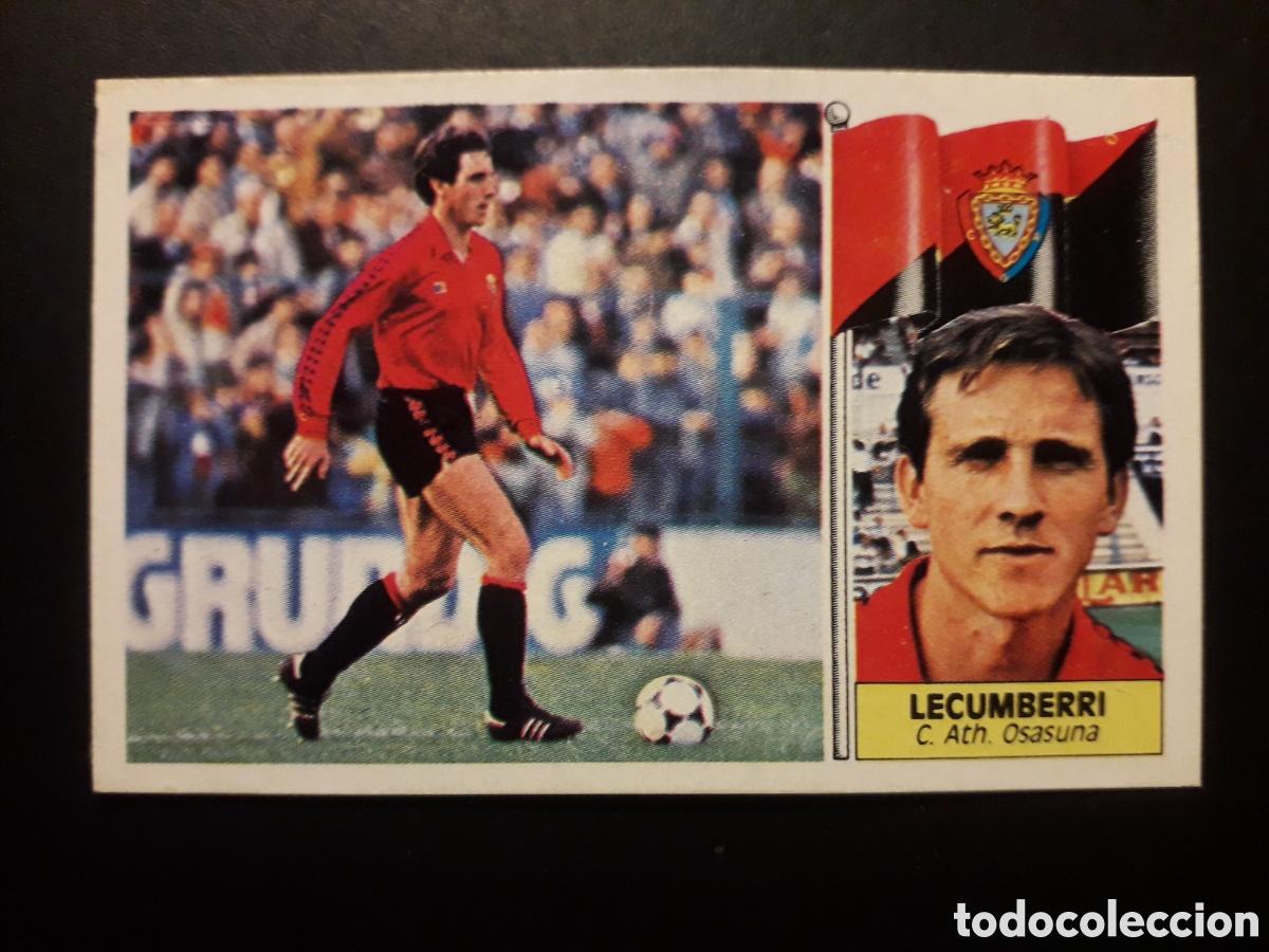 Cromos de F&uacute;tbol: LECUMBERRI OSASUNA ED ESTE 1986-1987 86-87 DESPEGADO, PEDIDO M&Iacute;NIMO 3&euro;