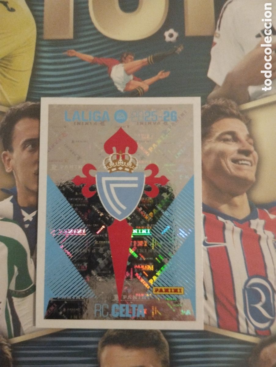 Cromos de F&uacute;tbol: LIGA ESTE 2025 2026 25 26 - PANINI - N&ordm; 1 ESCUDO REAL CLUB CELTA DE VIGO