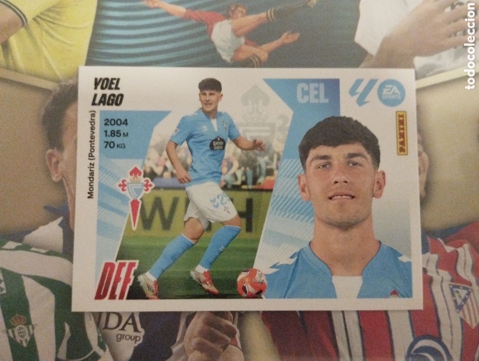 Cromos de F&uacute;tbol: LIGA ESTE 2025 2026 25 26 - PANINI - N&ordm; 7 B YOEL LAGO REAL CLUB CELTA DE VIGO