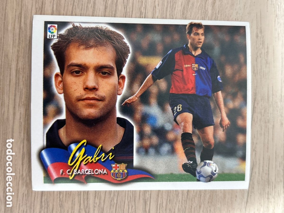 Cromos de Futebol: GABRI F. C. BARCELONA LIGA ESTE 2000 2001 00 01 SIN PEGAR NUNCA PEGADO