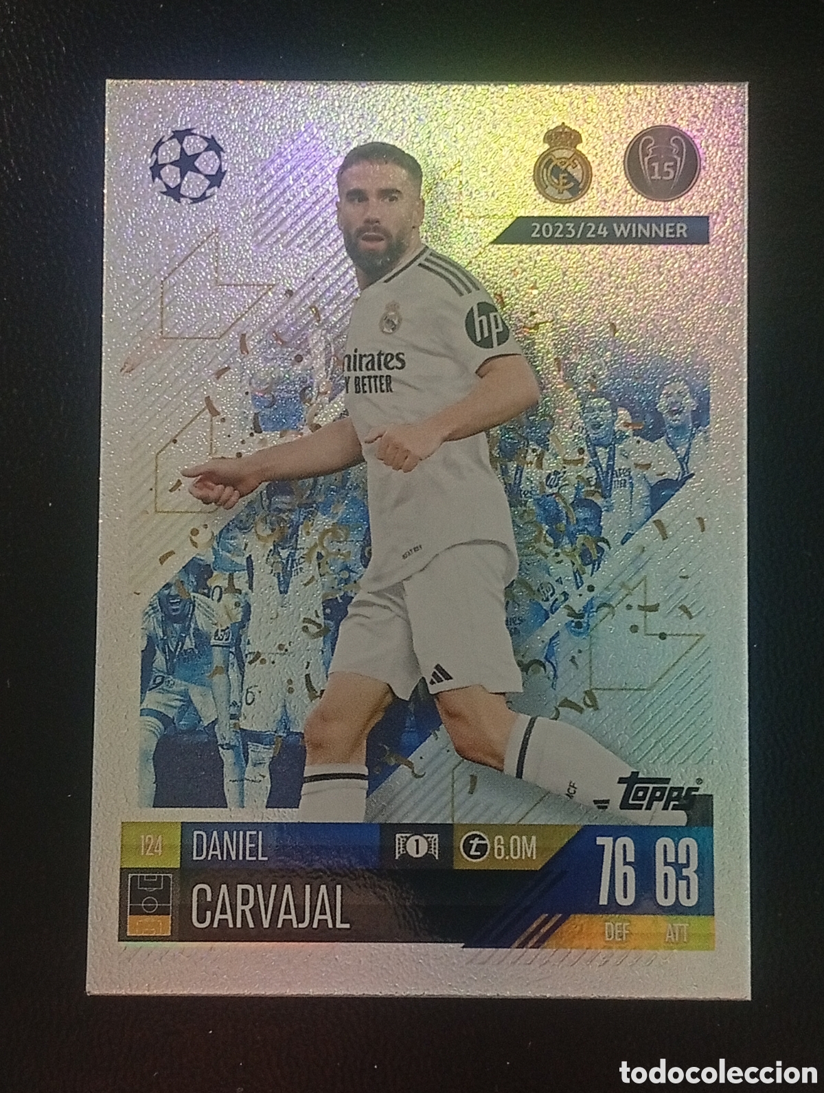 Cromos de f&uacute;tbol: 124 winners CARVAJAL REAL MADRID TOPPS MATCH ATTAX 2024 2025 24 25 CROMOS CARD MEGACRACKS ESPA&Ntilde;A