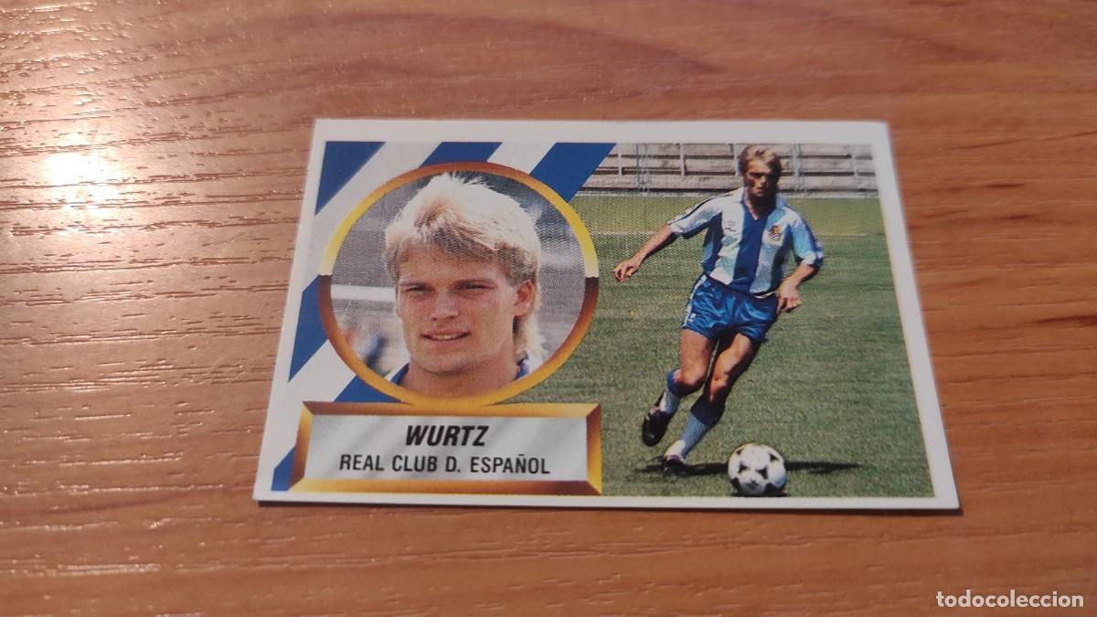 Cromos de f&uacute;tbol: LIGA 1988 1989 88 89 EDICIONES ESTE ULTIMOS FICHAJES N 12 wurtz ESPA&Ntilde;OL SIN PEGAR