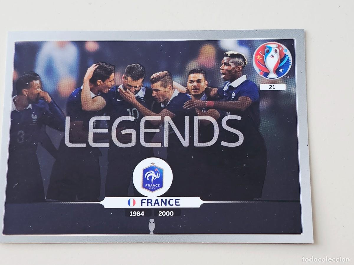 Figurine di Calcio: 21 France / Francia / Legends, 1984 - 2000, Panini Adrenalyn XL UEFA Euro 2016 Eurocopa 16