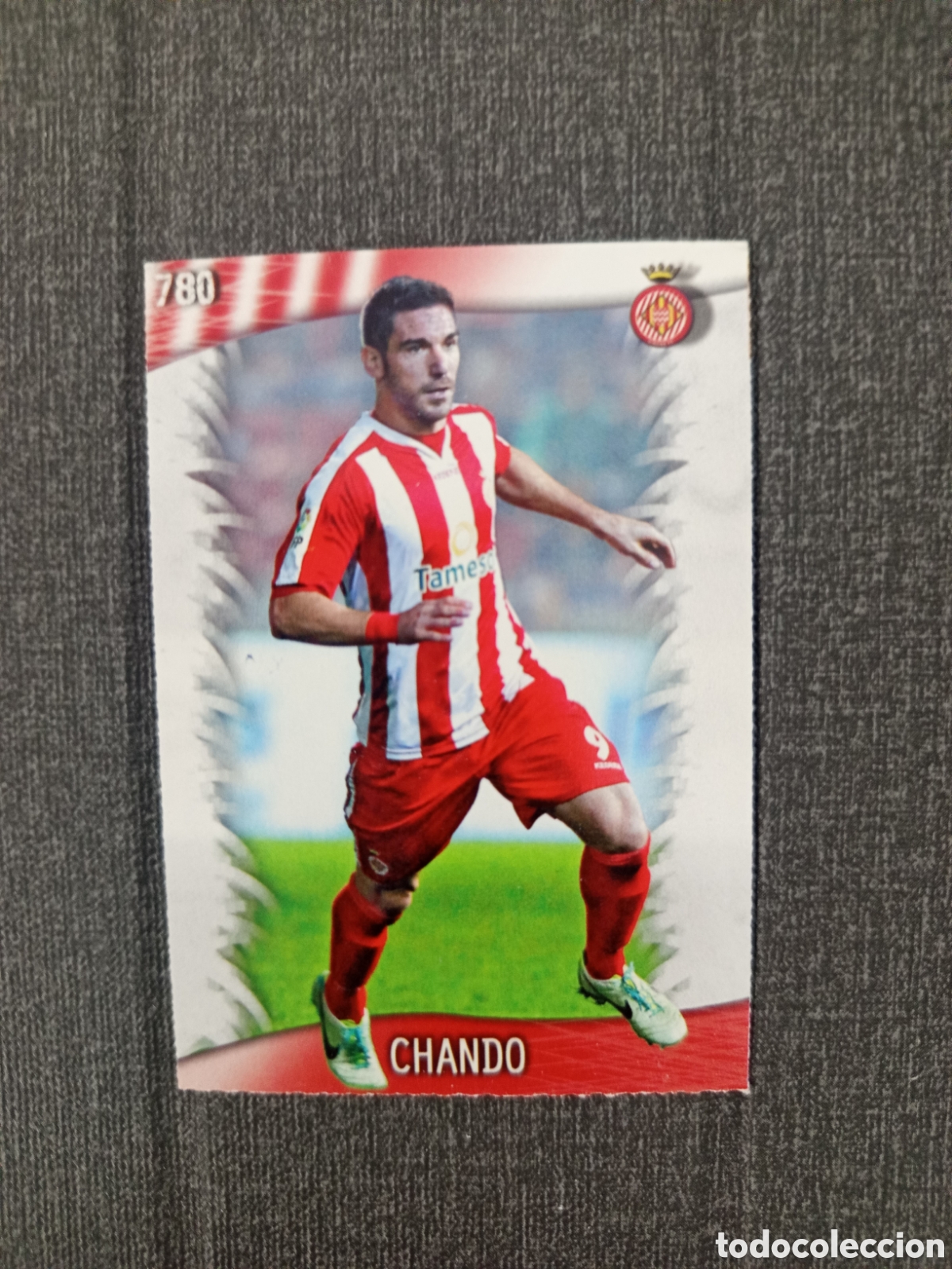 Cromos de F&uacute;tbol: ❇️ CROMO CARD CHANDO GIRONA 780 FICHAS LIGA 2013 2014 13 14 QUIZ MUNDICROMO ❇️