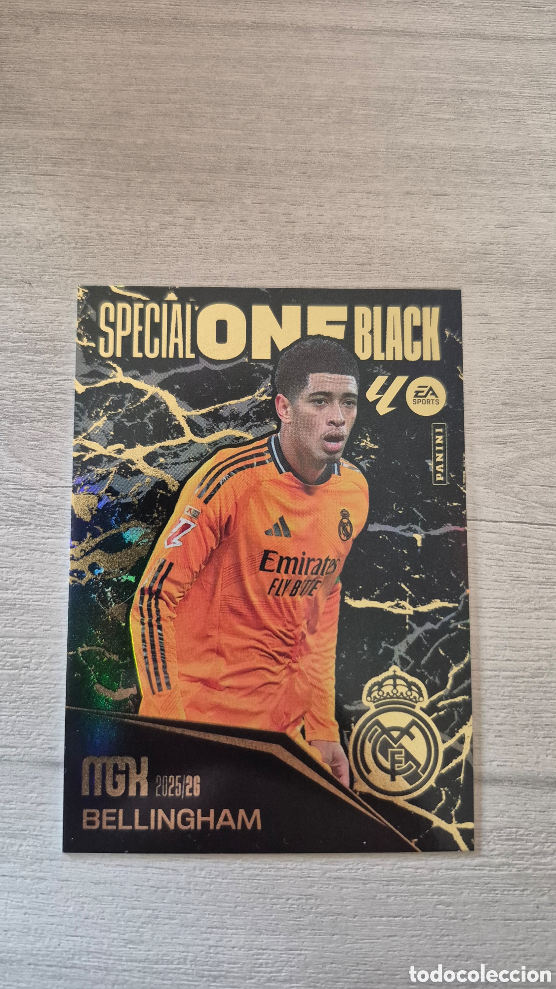 Cromos de f&uacute;tbol: SpecialOne Black Bellingham Megacracks 25/26