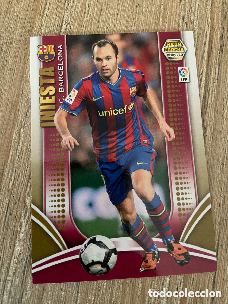 Cromos de Futebol: 68 Iniesta FC BARCELONA MEGACRACKS 2009 2010 PANINI 09-10 09 10