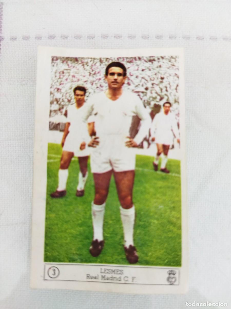 Cromos de f&uacute;tbol: 1 cromo de futbol 1969 60 REAL MADRID C.F. LESMA