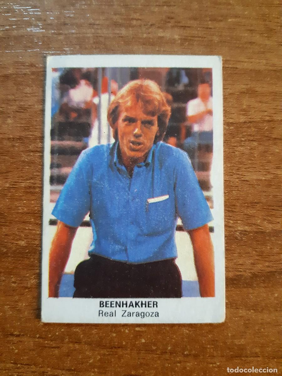 Figurine di Calcio: Entrenador Beenhakker(Zaragoza) Liga 83-84 F&Uacute;TBOL 84 ED. CANO. Trasera gris. Nunca pegado, sin pegar