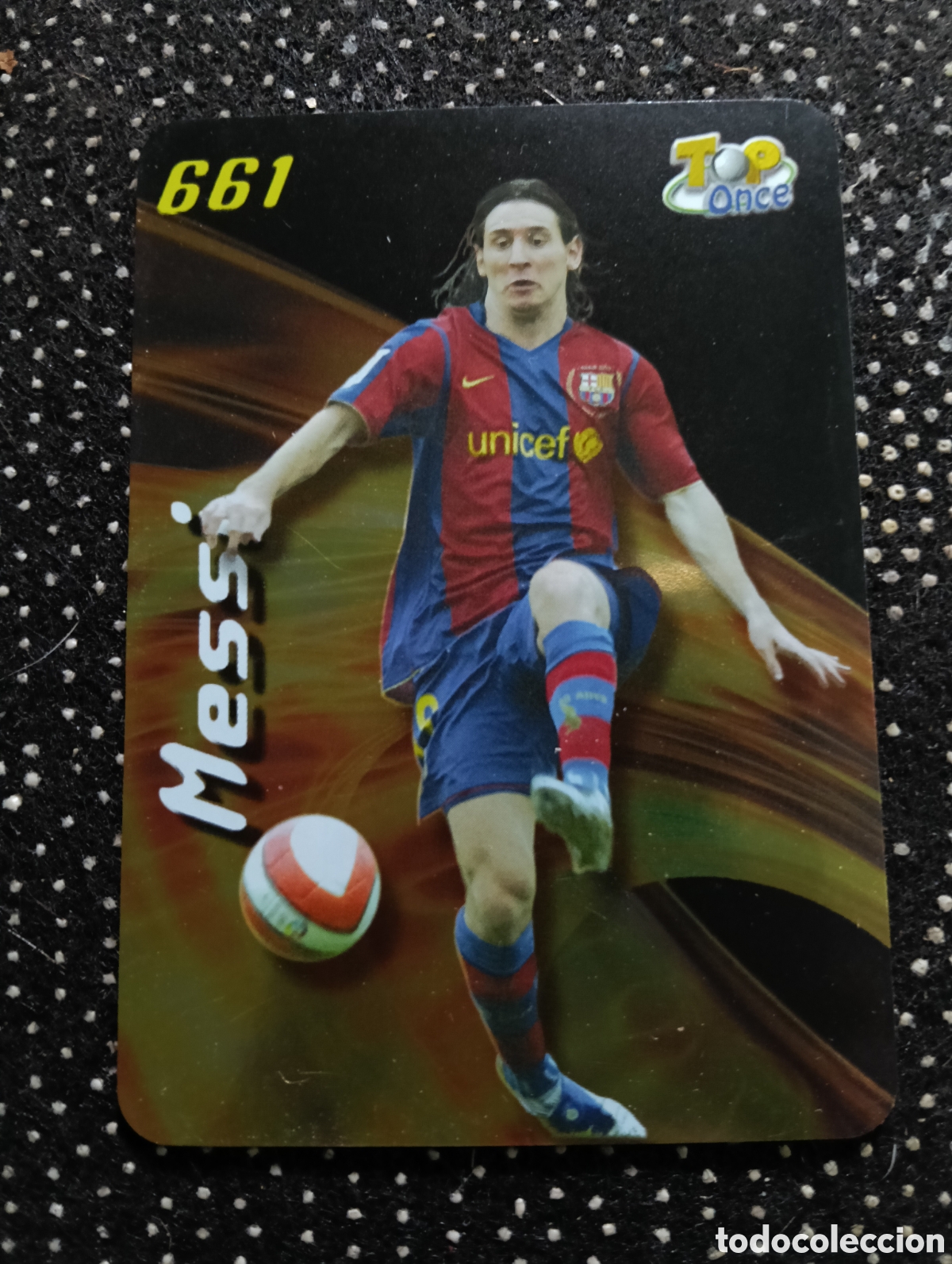 Cromos de F&uacute;tbol: CROMO 661 FUTBOL MESSI, MUNIDICROMO 2007-2008