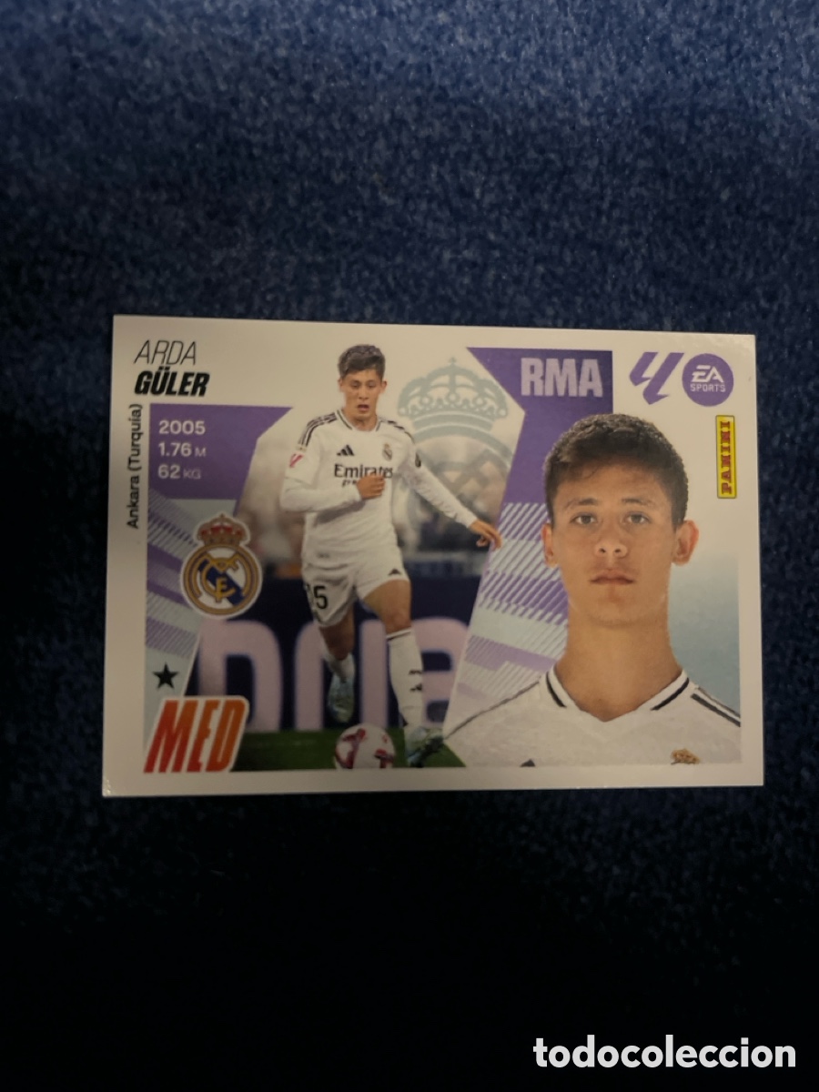 Cromos de f&uacute;tbol: Arda G&uuml;ler Real Madrid, liga este 2025-2026