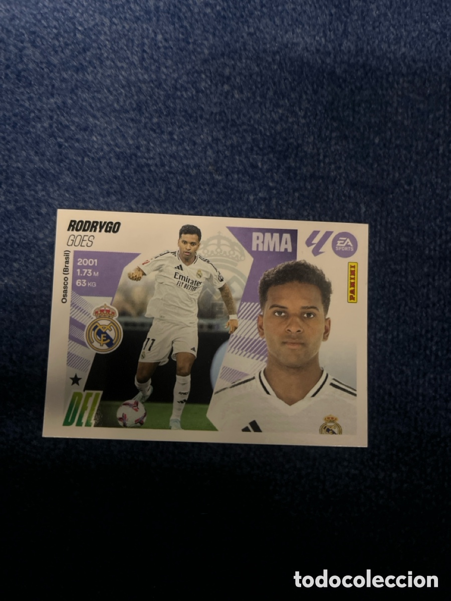 Cromos de f&uacute;tbol: Rodrygo Real Madrid liga este 2025-2026