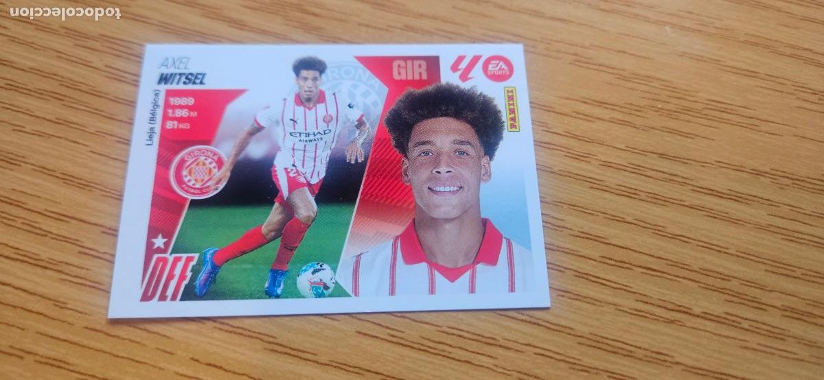 Fu&szlig;ball-Sticker: witsel 8 bis girona coloca este 2025 2026 25 26 4&ordm; edicion
