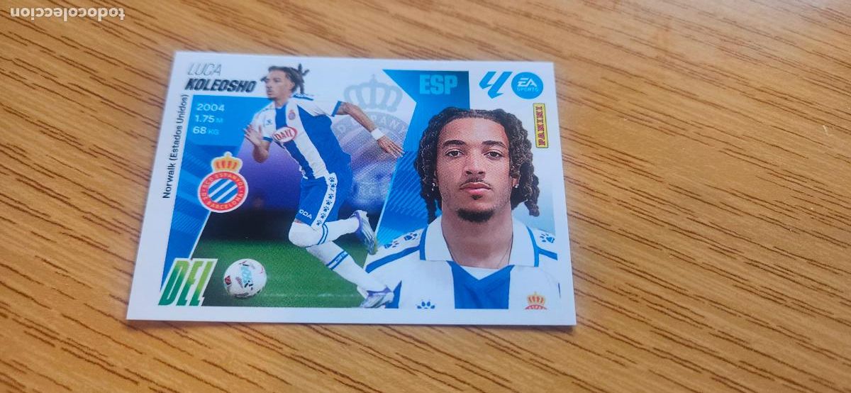 Fu&szlig;ball-Sticker: koleosho 17 bis espa&ntilde;ol coloca este 2025 2026 25 26 4&ordm; edicion