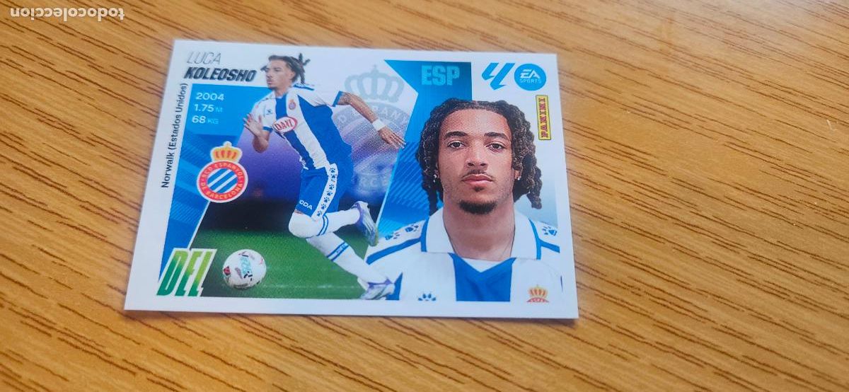 Fu&szlig;ball-Sticker: koleosho 17 bis espa&ntilde;ol coloca este 2025 2026 25 26 4&ordm; edicion