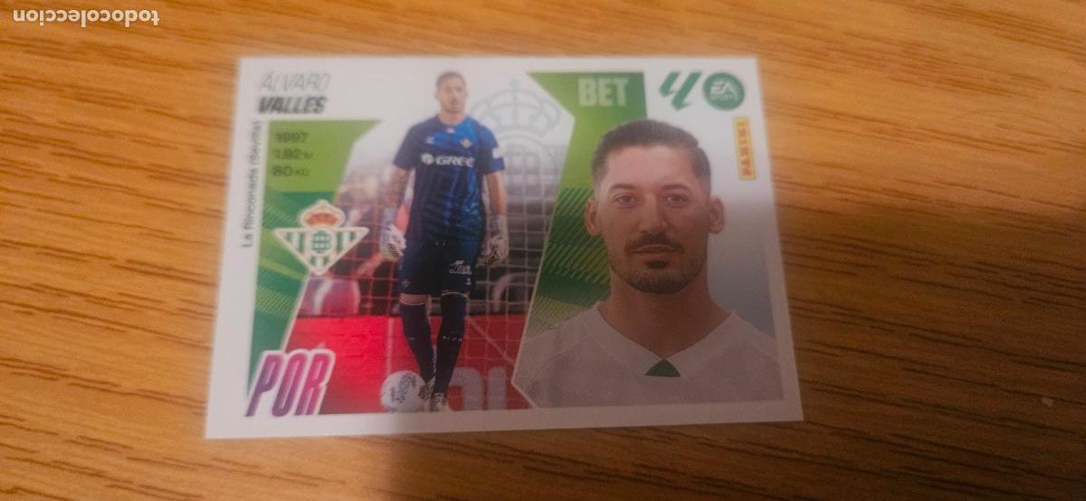 Cromos de F&uacute;tbol: fichaje 21 valles betis liga este 2025 2026 26 sin pegar