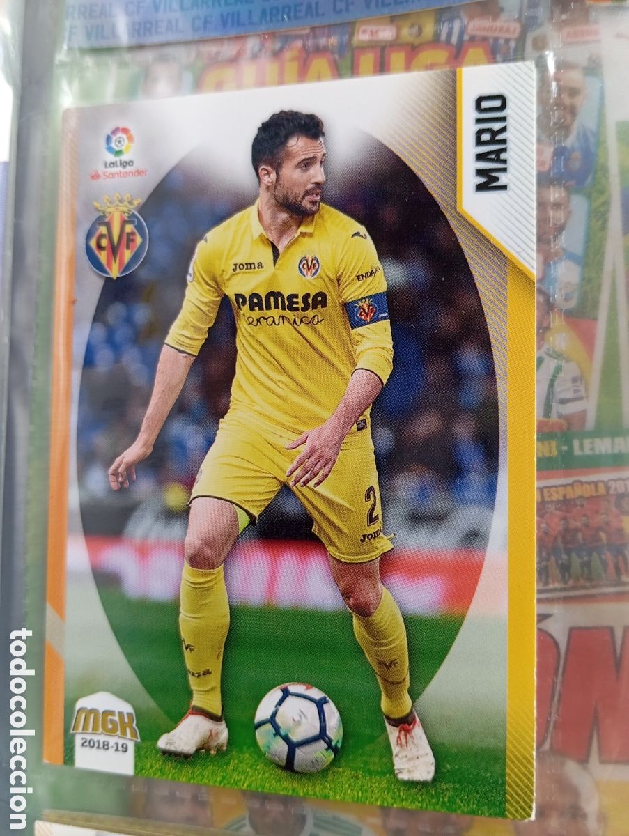 Cromos de Futebol: Mario Villareal Ficha Cromo de futbol Megacracks 2018-2019 Liga Santander MGK 18-19 Panini