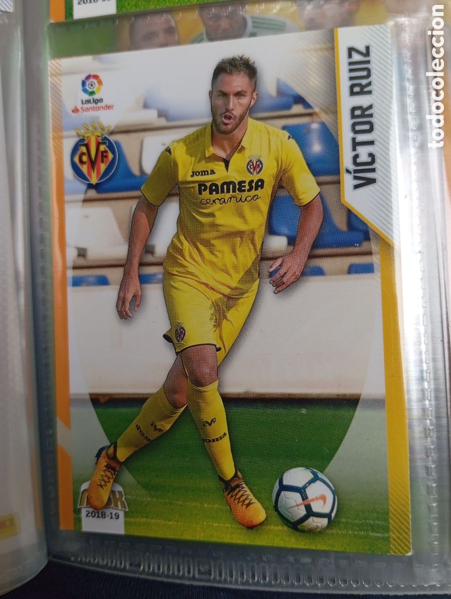 Fu&szlig;ball-Sticker: Victor Ruiz Villareal Ficha Cromo de futbol Megacracks 2018-2019 Liga Santander MGK 18-19 Panini