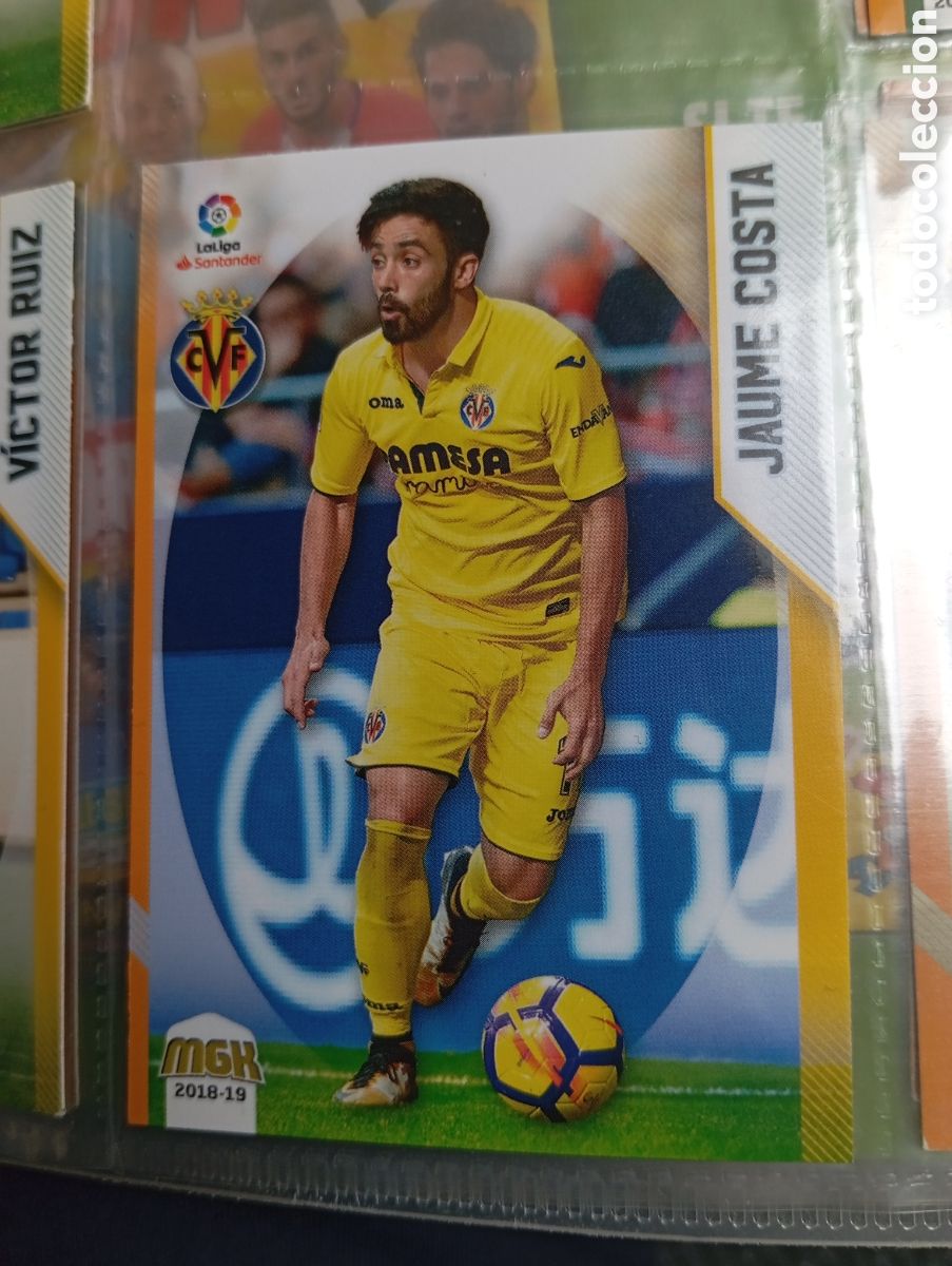Cromos de Futebol: Jaume Costa Villareal Ficha Cromo de futbol Megacracks 2018-2019 Liga Santander MGK 18-19 Panini