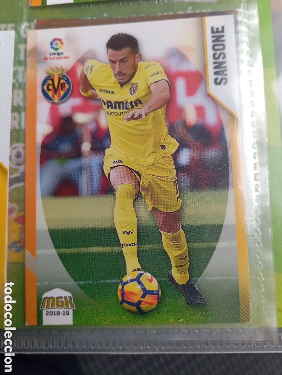 Cromos de Futebol: Sansone Villareal Ficha Cromo de futbol Megacracks 2018-2019 Liga Santander MGK 18-19 Panini