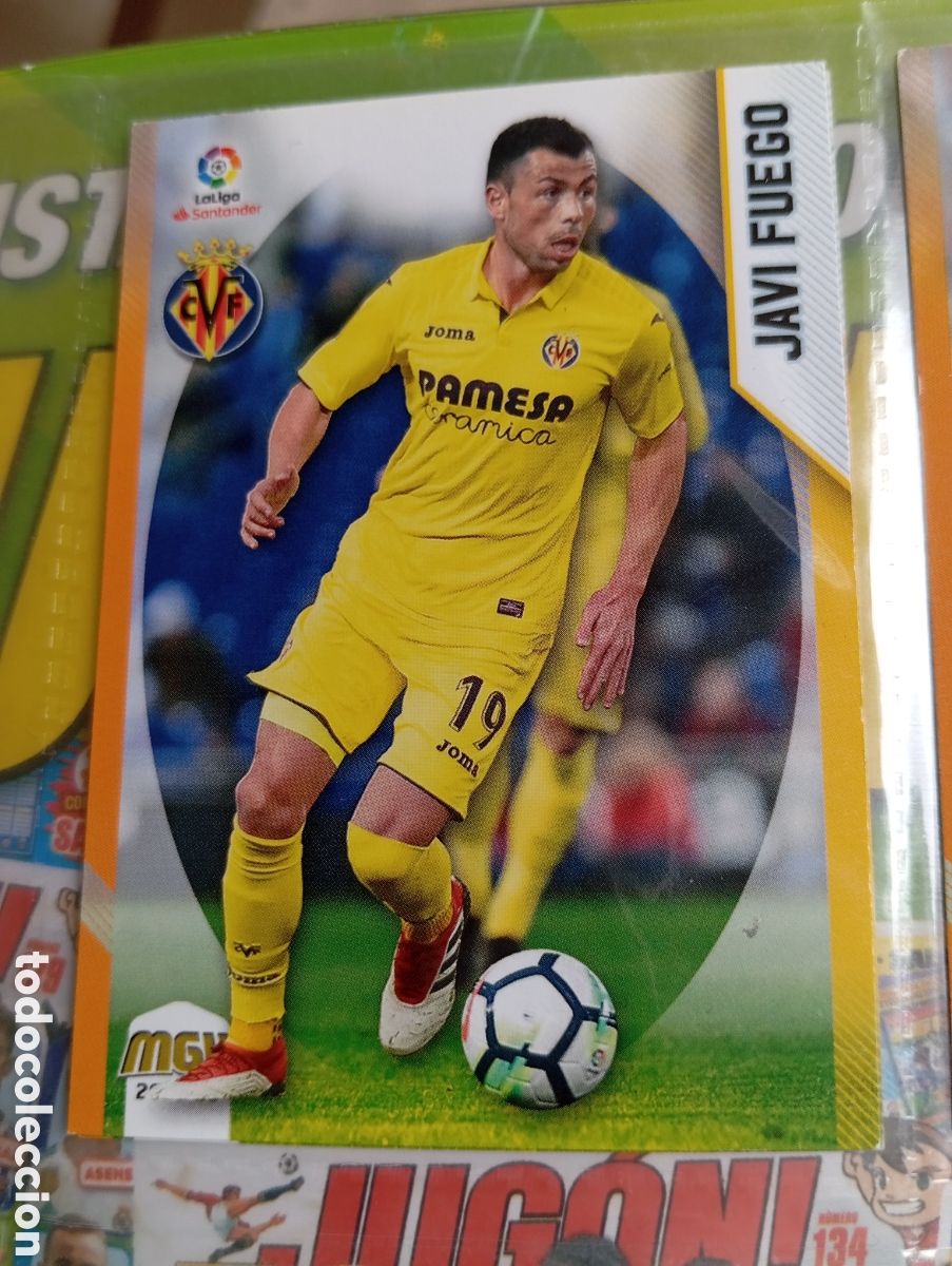 Cromos de Futebol: Javi Fuego Villareal Ficha Cromo de futbol Megacracks 2018-2019 Liga Santander MGK 18-19 Panini