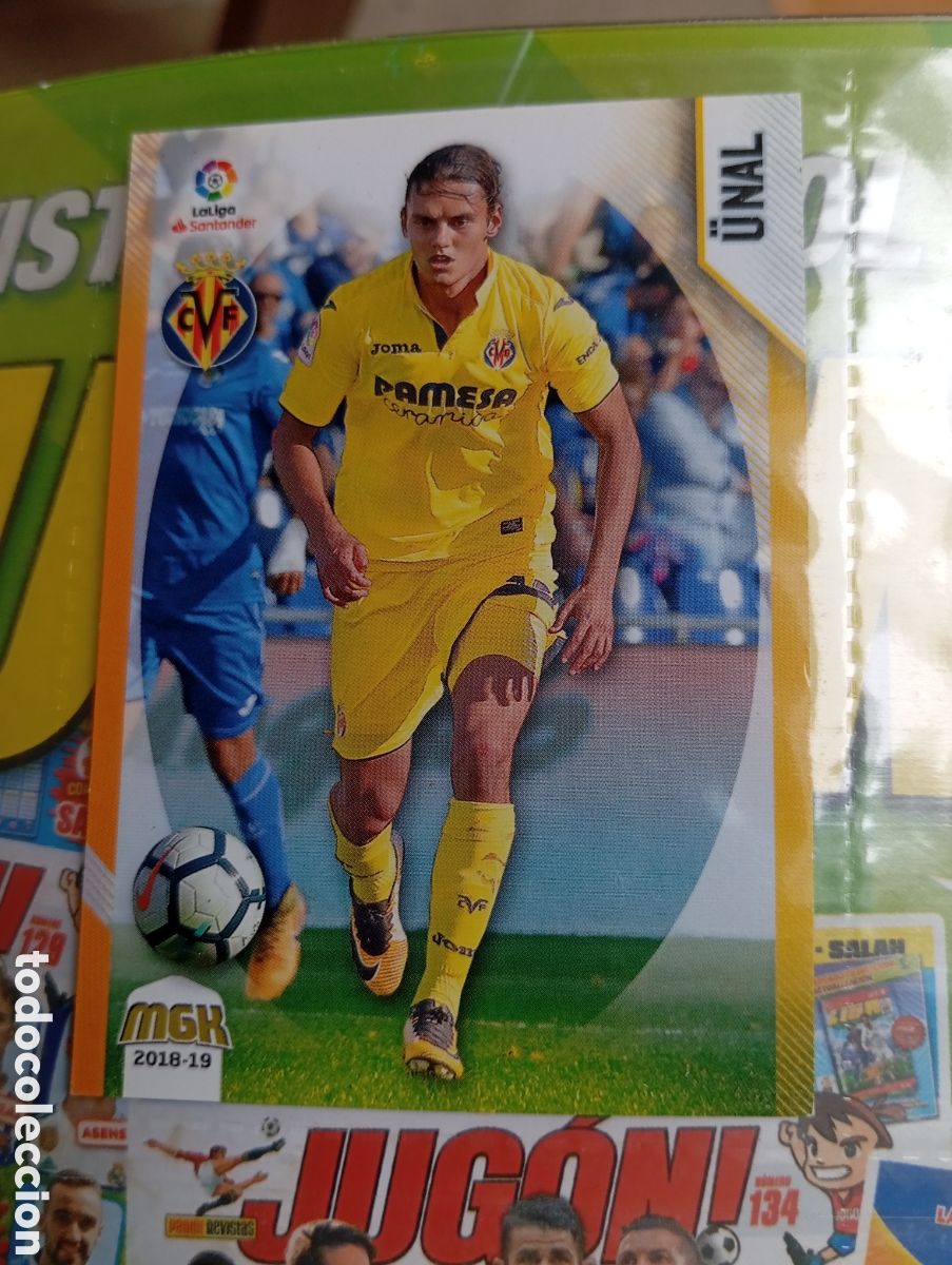Football Stickers: Unal Villareal Ficha Cromo de futbol Megacracks 2018-2019 Liga Santander MGK 18-19 Panini