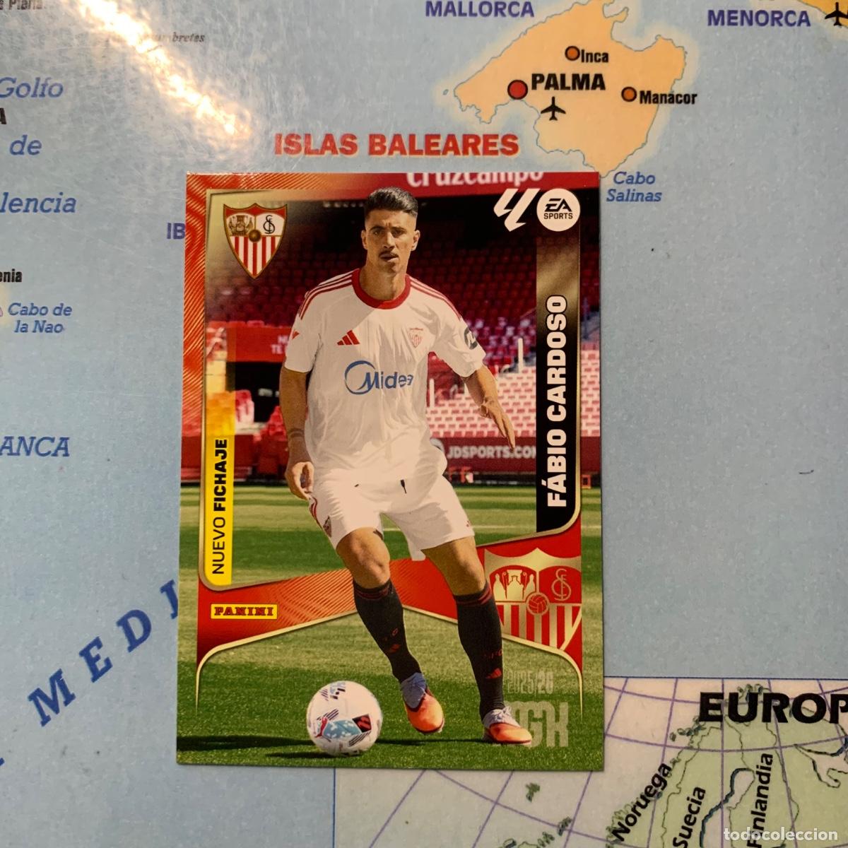 Cromos de f&uacute;tbol: Fabio Cardoso nuevo fichaje n&uacute;mero 489 del Sevilla Megacracks 25-26 2025-2026