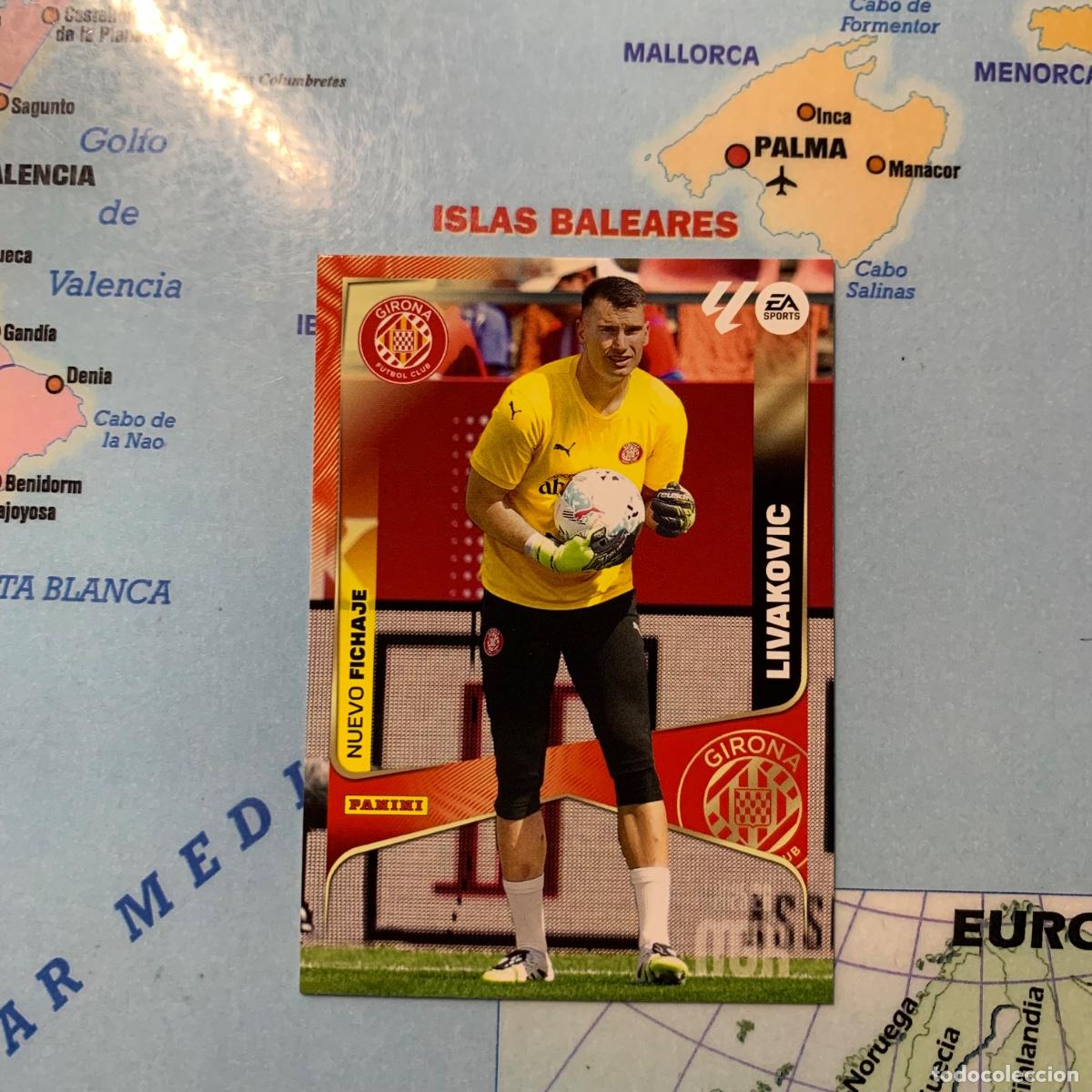 Cromos de f&uacute;tbol: Livakovic nuevo fichaje n&uacute;mero 493 del Girona Megacracks 25-26 2025-2026