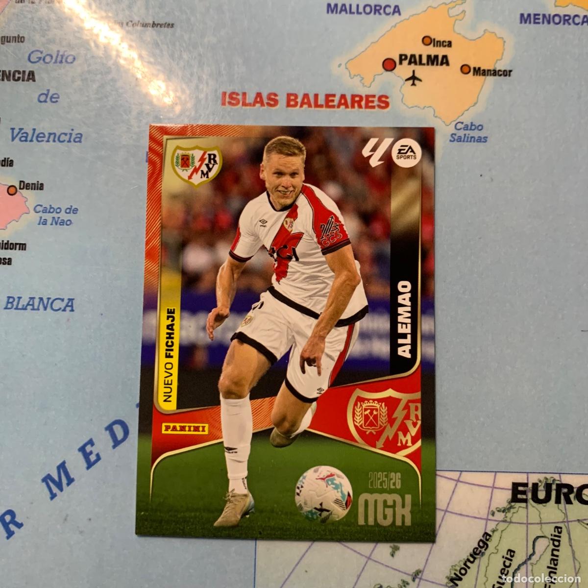 Cromos de F&uacute;tbol: Alemao nuevo fichaje n&uacute;mero 494 del Rayo Vallecano Megacracks 25-26 2025-2026