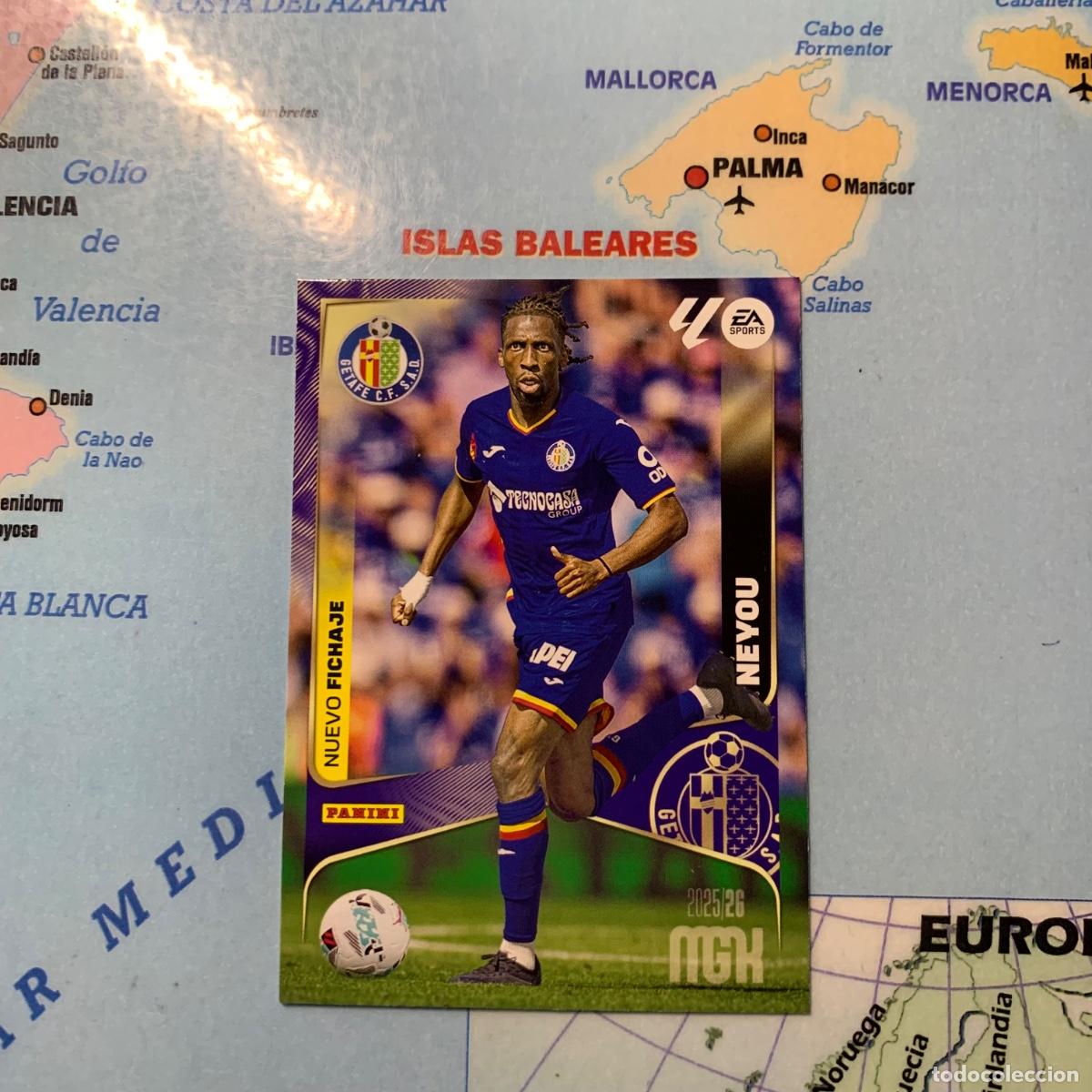Cromos de f&uacute;tbol: Neyou nuevo fichaje n&uacute;mero 495 del Getafe Megacracks 25-26 2025-2026