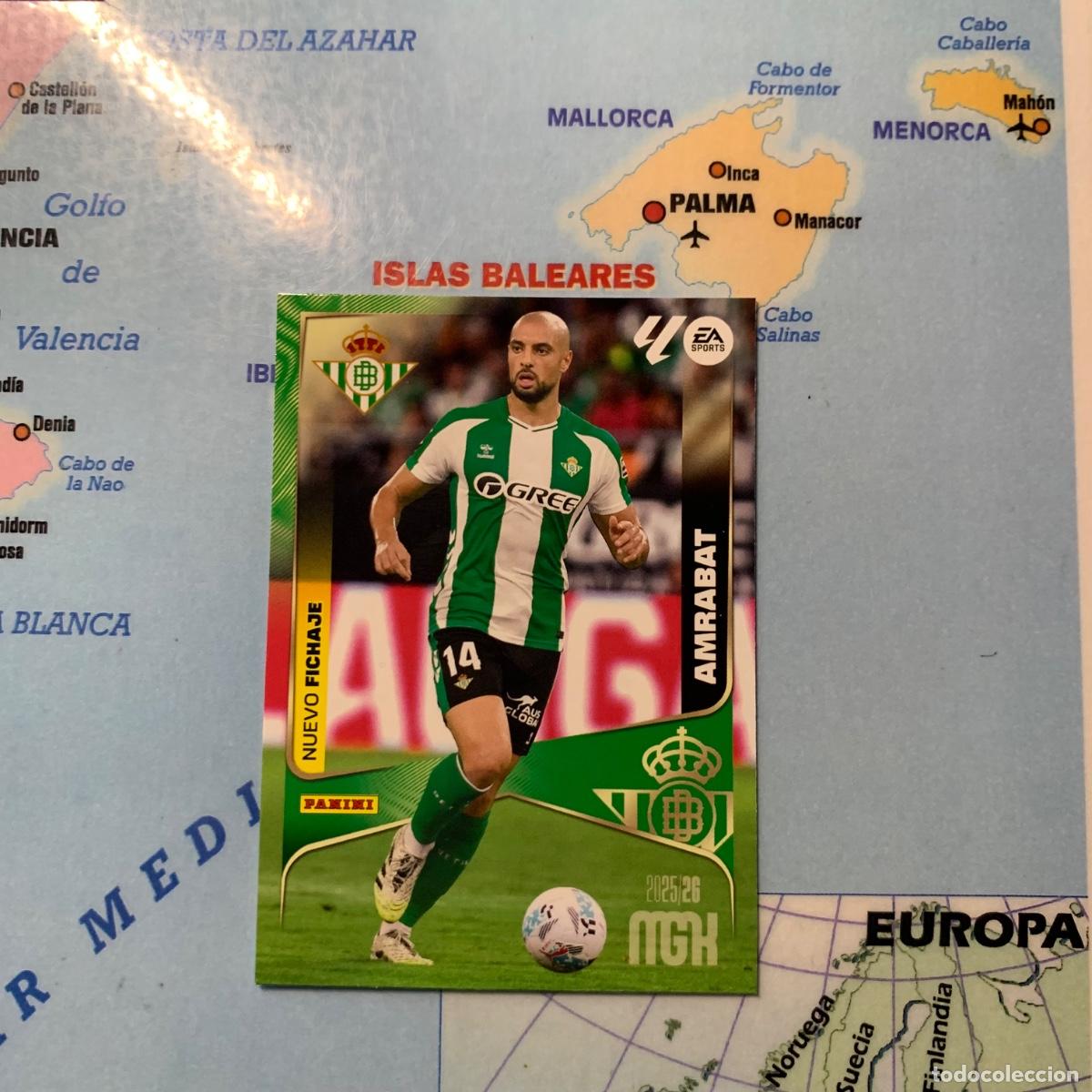 Cromos de f&uacute;tbol: Amrabat nuevo fichaje n&uacute;mero 503 del Betis Megacracks 25-26 2025-2026