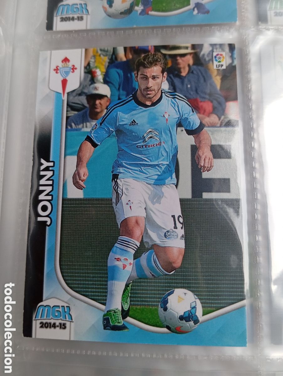Cromos de F&uacute;tbol: Jonny Celta de Vigo Ficha Cromo de futbol Megacracks 2014-2015 Liga BBVA MGK 14-15 Panini