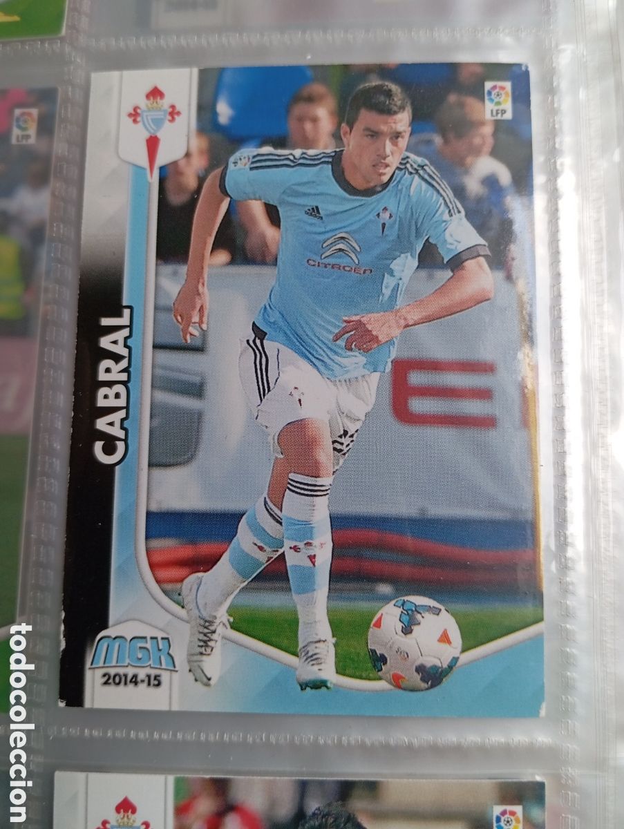 Fu&szlig;ball-Sticker: Cabral Celta de Vigo Ficha Cromo de futbol Megacracks 2014-2015 Liga BBVA MGK 14-15 Panini