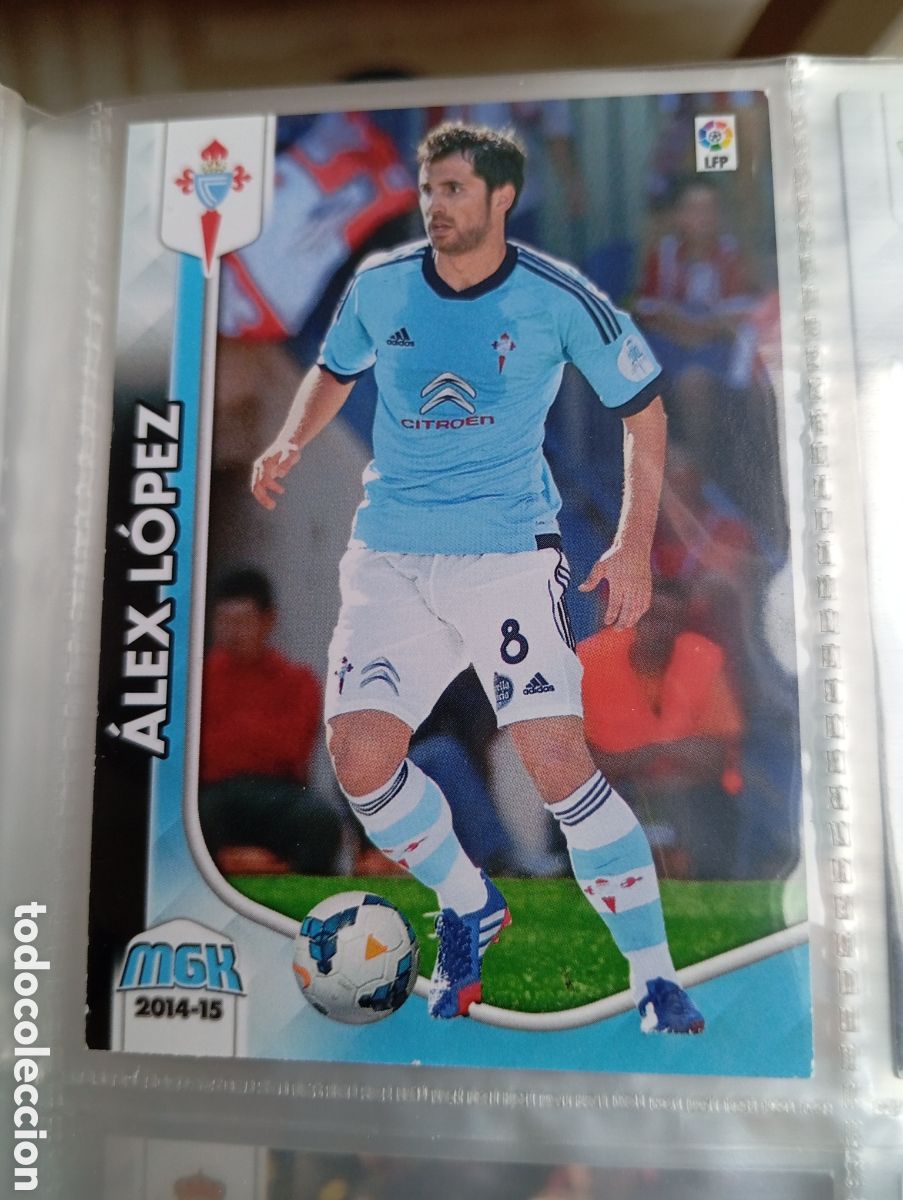 Cromos de F&uacute;tbol: Alex Lopez Celta de Vigo Ficha Cromo de futbol Megacracks 2014-2015 Liga BBVA MGK 14-15 Panini