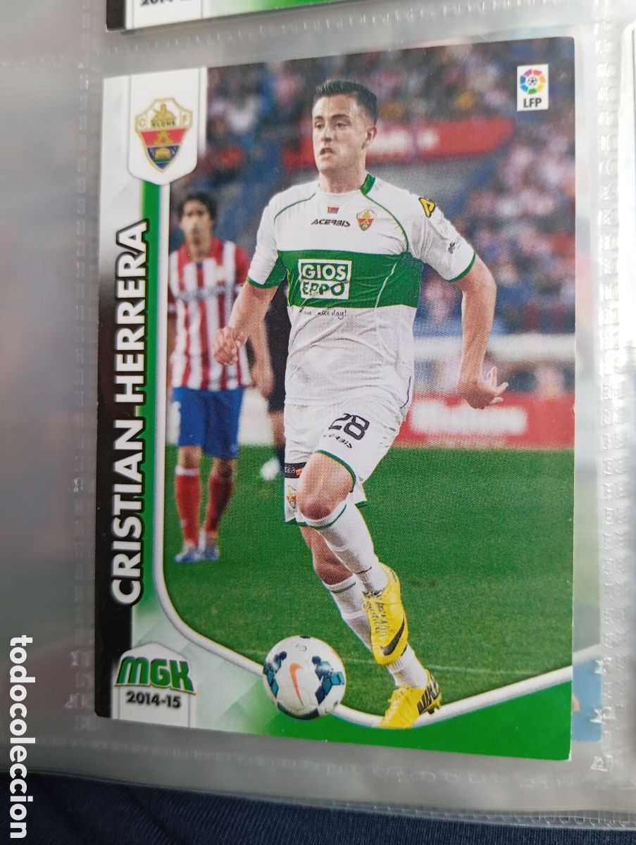 Fu&szlig;ball-Sticker: Cristian Herrera Elche CF Ficha Cromo de futbol Megacracks 2014-2015 Liga BBVA MGK 14-15 Panini