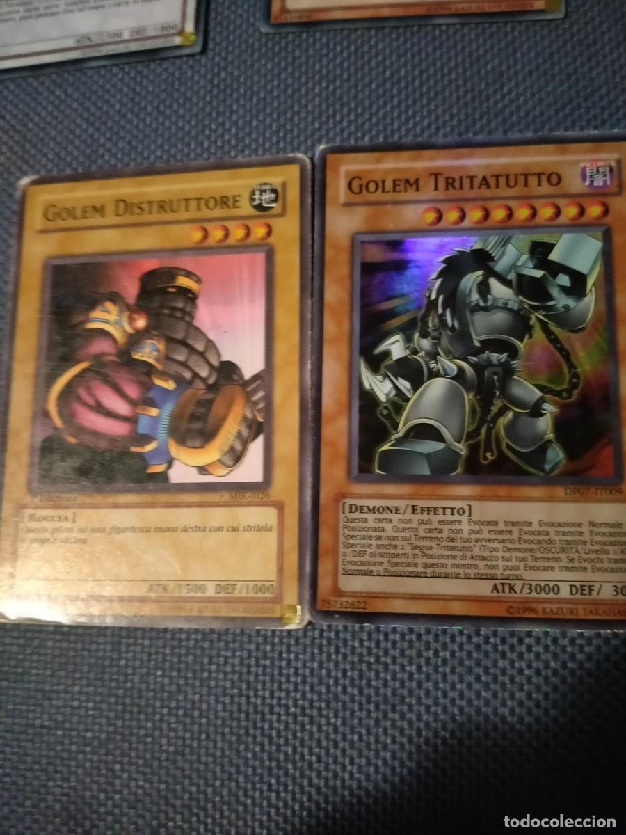 Cromos de f&uacute;tbol: Yu gi oh due carte golem ultra e base - Foto 1