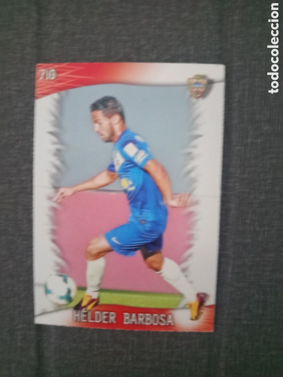Cromos de F&uacute;tbol: ❇️ CROMO CARD HELDER BARBOSA ALMER&Iacute;A 710 UH FICHAS LIGA 2013 2014 13 14 QUIZ MUNDICROMO ❇️